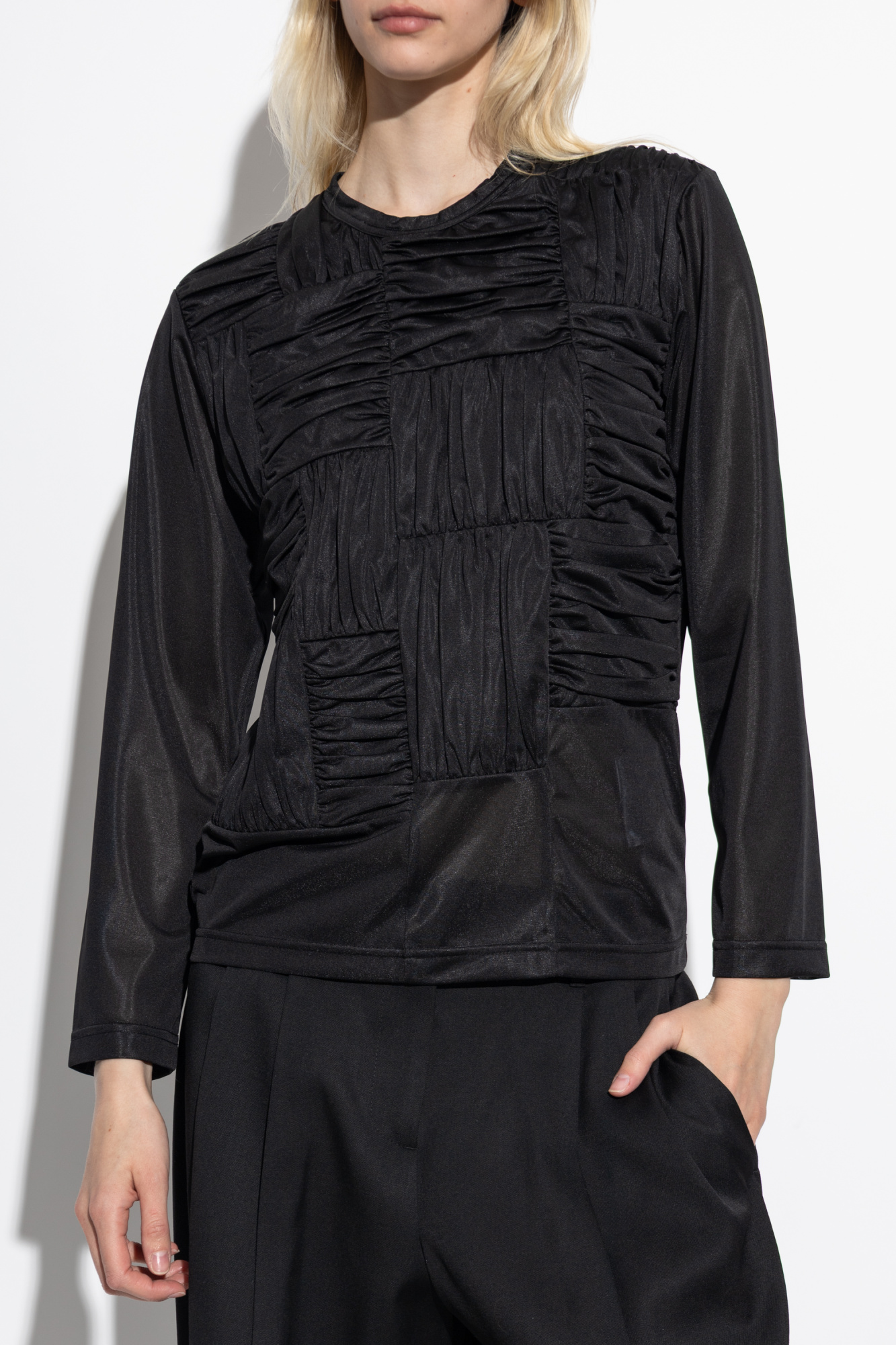 Black Top with Draping CDG by Comme des Garçons - Vitkac GB